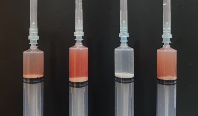 흡수기 — 액체화된 석회