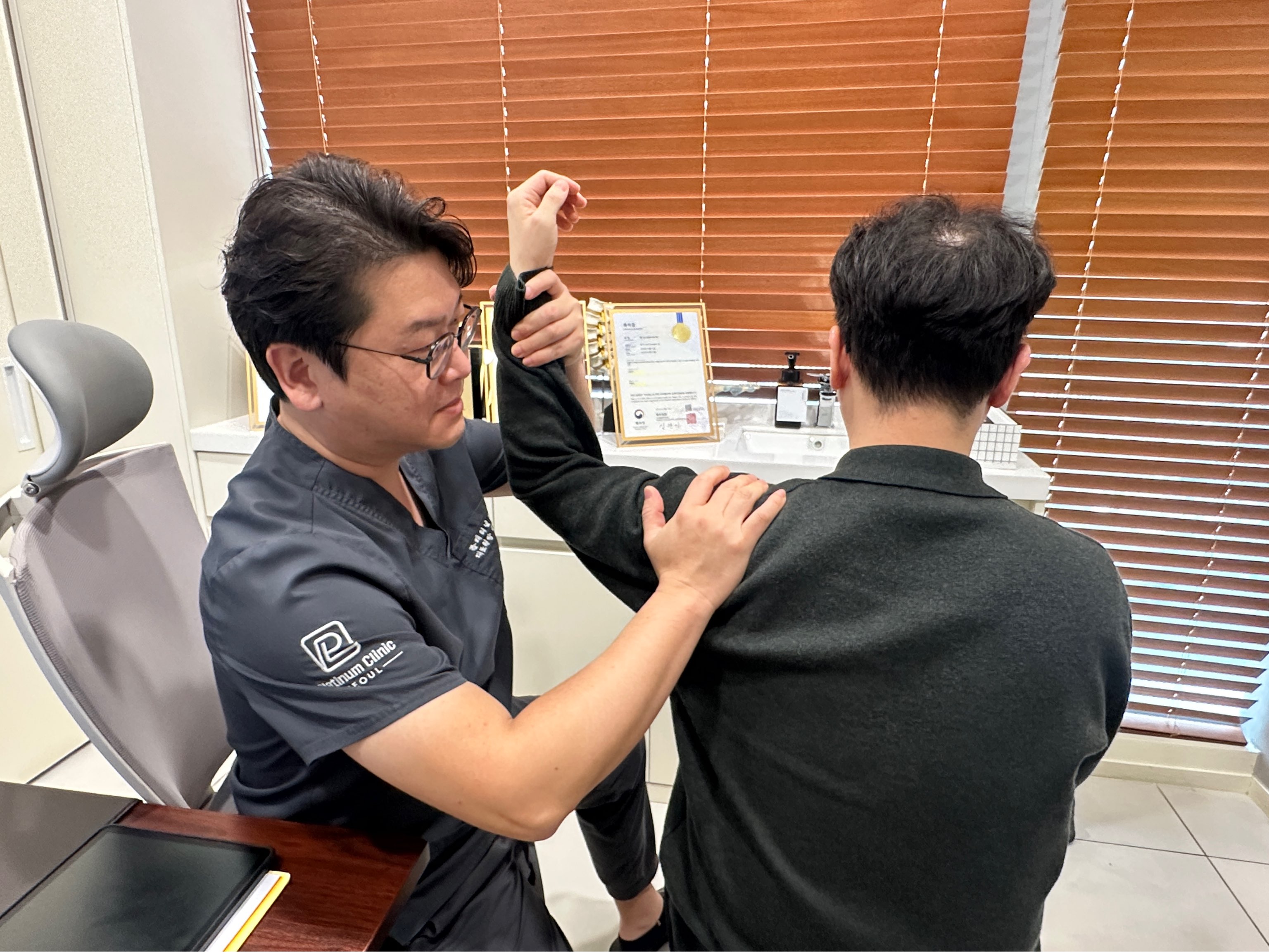 이학적검사 시행 장면 2